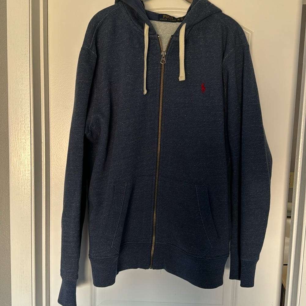 Men’s Polo Ralph Lauren hooded zip-front sweatshirt